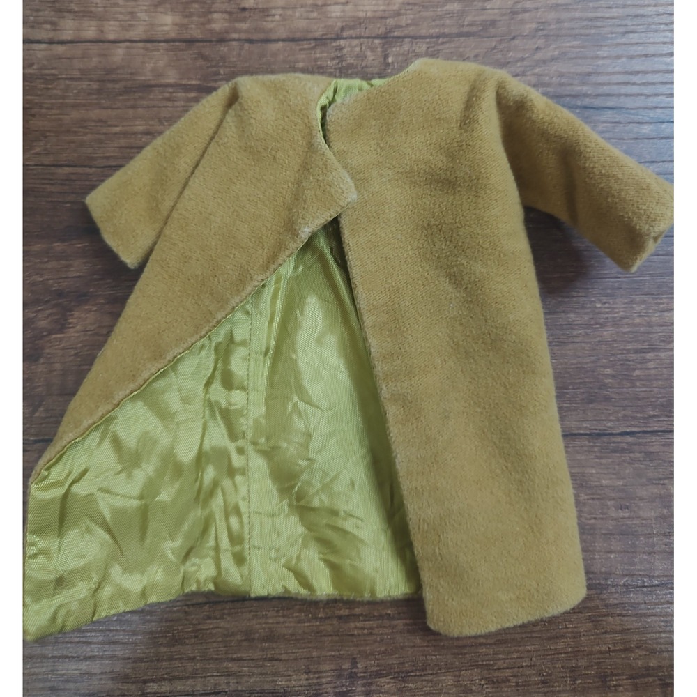Fashion Doll Ken Brown Coat Lined Vintage Z32
